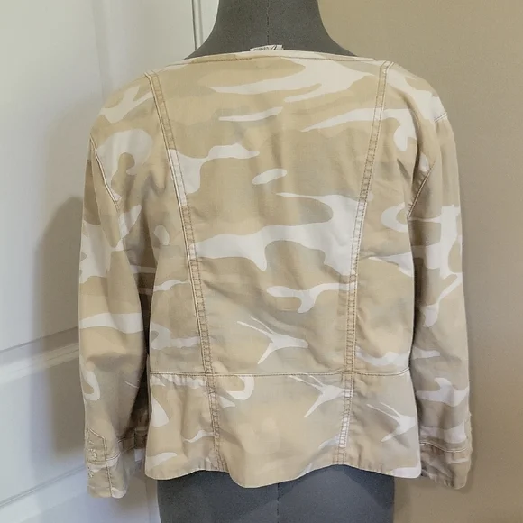 Venezia Cream Cotton Jacket - Picture 2 of 6